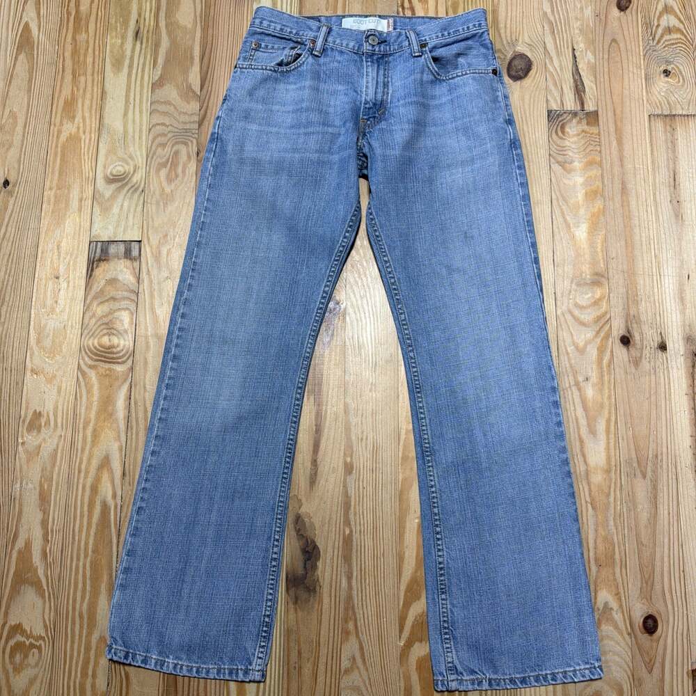 Vintage Levis 527 Jeans Mens Blue Wash Slim Boot Cut Cowboy 30x32